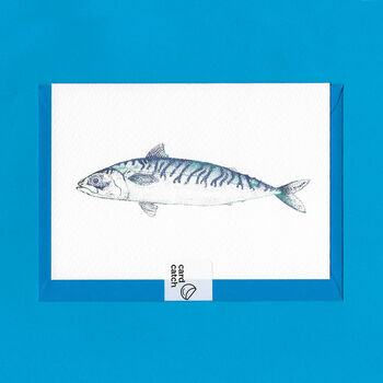 Holy Mackerel Illustrated Blank Greeting Card, 4 of 10