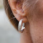 Sterling Silver Lace Textured Everyday Hoops, thumbnail 1 of 12