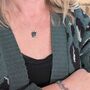 The Duo Black Onyx Necklace, Silver, thumbnail 2 of 12