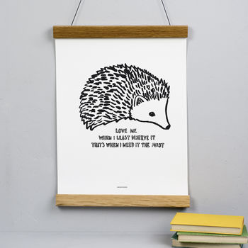 Hedgehog Love Print, 2 of 4