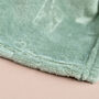 Personalised Green Embossed Baby Blanket, thumbnail 9 of 9