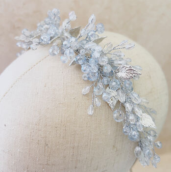 Pale Blue Fascinator Style Headband, 5 of 6