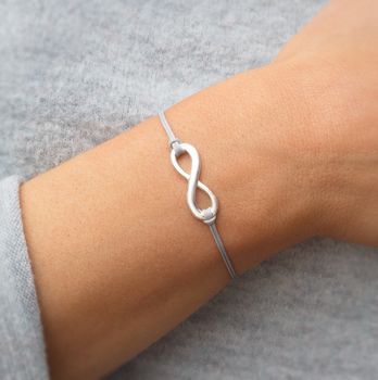 Luanna Infinity Initial Bracelet By Bloom Boutique Luanna Infinity Initial Bracelet
