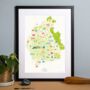 Personalised Cumbria Map: Add Favourite Places, thumbnail 1 of 4