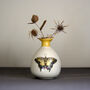 Small Ceramic Butterfly Bud Vase Yellow, thumbnail 3 of 3