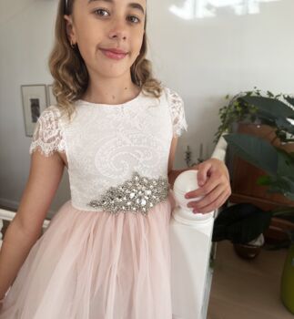 Hazel In Baby Pink ~ Flower Girl /Party Dress, 5 of 10