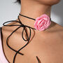 Flower Corsage Choker Necklace, thumbnail 2 of 6