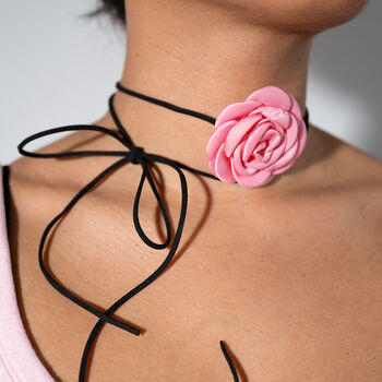 Flower Corsage Choker Necklace, 2 of 6