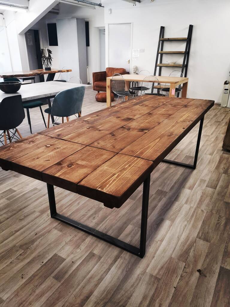 Reclaimed Industrial Classic End Extending Table, 1 of 4