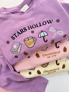 Stars Hollow Spring Icons Embroidered Sweatshirt, 3 of 5