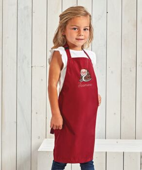 Personalised Pigs In Blankets Kids Christmas Apron, 2 of 3
