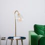 Clear Ribbed Glass Table Lamp, thumbnail 6 of 6