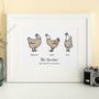 Personalised Chicken Family Print, thumbnail 5 of 8