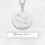 Personalised Taurus Constellation Necklace In Silver, thumbnail 3 of 11