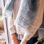 Personalised You're Doing A Great Job Linen Scarf, thumbnail 2 of 6