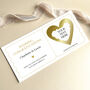 Personalised Wedding Gift Scratch To Reveal Card: Gold Heart Design, thumbnail 5 of 7