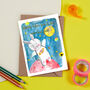Personalised Space Bunny Card, thumbnail 1 of 2