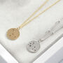 Leo Star Sign Necklace In Silver Or Gold Vermeil, thumbnail 1 of 5