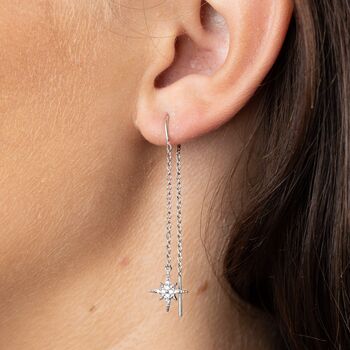 Starburst Threader Earrings, 4 of 8