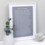 Personalised Marriage Print What Is A Marriage Poem, thumbnail 6 of 10