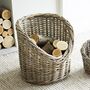 Rattan Firewood Log Basket, thumbnail 1 of 3