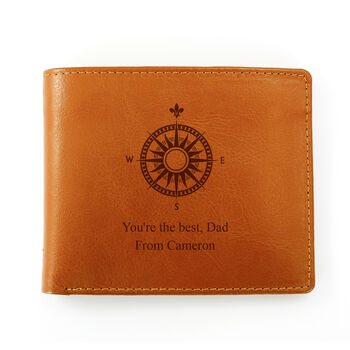 Personalised Tan Leather Wallet, 3 of 3