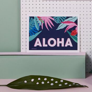 Aloha Tropical Art Print, 4 of 4