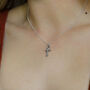 Sterling Silver Egyptian Ankh Serpent Necklace, thumbnail 2 of 3