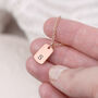 Monogrammed Tag Necklace, thumbnail 11 of 12