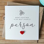 Personalised Handmade Christmas Card For A Special Person, thumbnail 1 of 4
