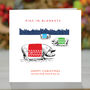 Personalised Pigs In Blankets, Christmas Card, thumbnail 1 of 3