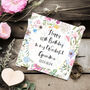 Personalised Milestone Grandmother Floral Birthday Card, thumbnail 1 of 3