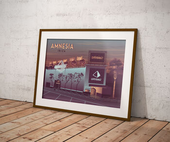 Amnesia Nightclub Ibiza Travel Poster Art Print, 5 of 8