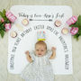 Personalised Seasonal Baby Milestone Blanket, thumbnail 7 of 11