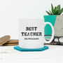 Varsity Style Personalised Teacher Mug, thumbnail 3 of 9