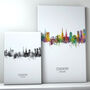 Coventry Skyline Portrait Print And Box Canvas, thumbnail 2 of 5