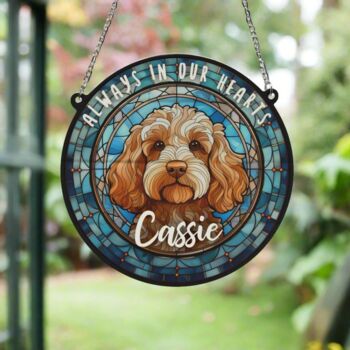 Cockapoo Golden Memorial Suncatcher, 5 of 6