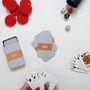 Personalised Geometric Initials Playing Cards In A Tin, thumbnail 1 of 8