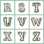 Couples Initial Animal Alphabet Wall Art, thumbnail 9 of 12