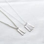 Personalised Men's Silver Tag Necklace, thumbnail 2 of 4