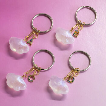 Cloud Keyring With Rainbow Initial, 2 of 6