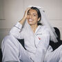 Personalised 'Heart Initial' Satin Pyjama Set, thumbnail 3 of 5