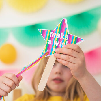 Kids Make A Wish Wand Sustainable Paper Craft Kit, 2 of 4