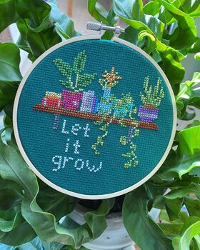 Let It Grow Cross Stitch Kit, 4 of 5