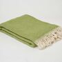 Green Cotton Muslin Towel, thumbnail 1 of 2