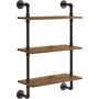 Three Tier Industrial Pipe Wall Mount Shelves, thumbnail 5 of 6