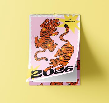 2026 Pink Tiger Calendar, 4 of 6