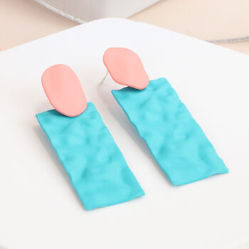 Frosted Clay Drop Earrings, 2 of 6