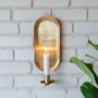Brass Wall Sconce Candle Holder, thumbnail 2 of 6