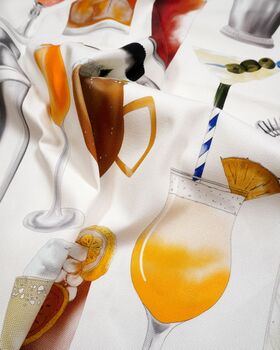 Cocktail Tea Towel | 100% Cotton |, 4 of 6